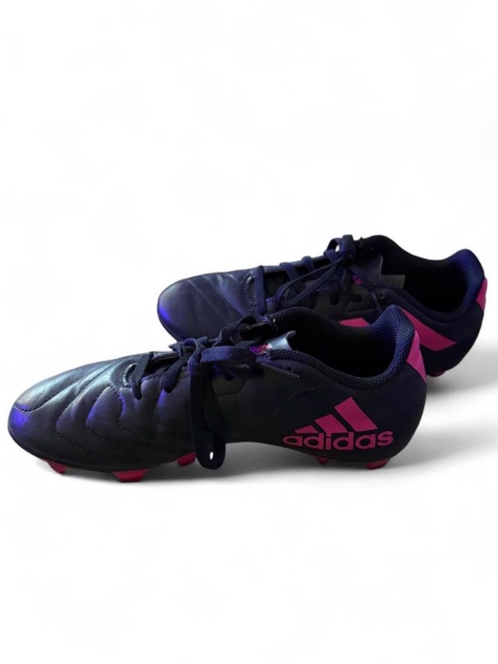 Adidas Black & Hot Pink Soccer Cleats Youth Size 3.5